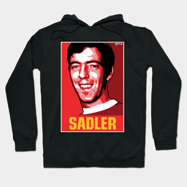 Sadler - MUFC Hoodie by David Foy Art